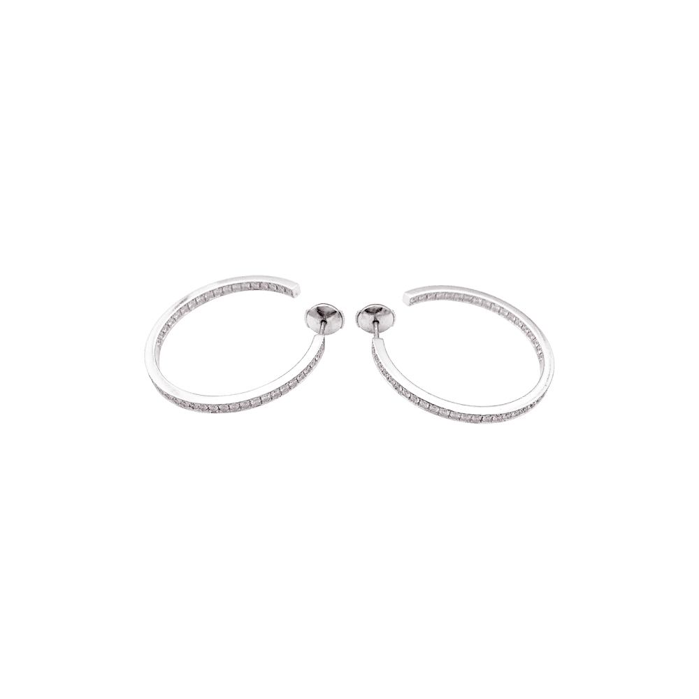 Earrings Cartier, white gold and diamonds.