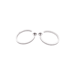 Earrings Cartier, white gold and diamonds.