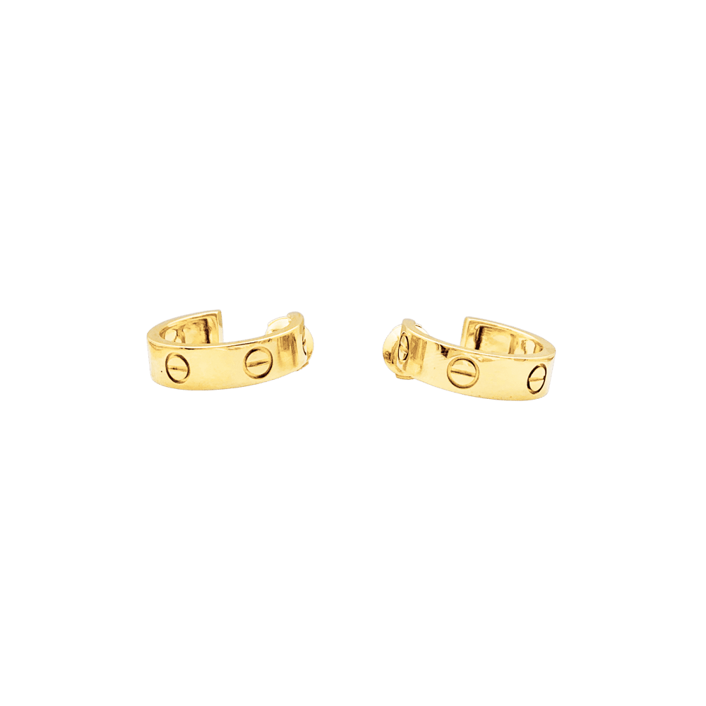 Earrings Cartier, "Love", classic model yellow gold.