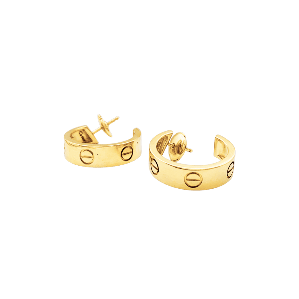 Earrings Cartier, "Love", classic model yellow gold.