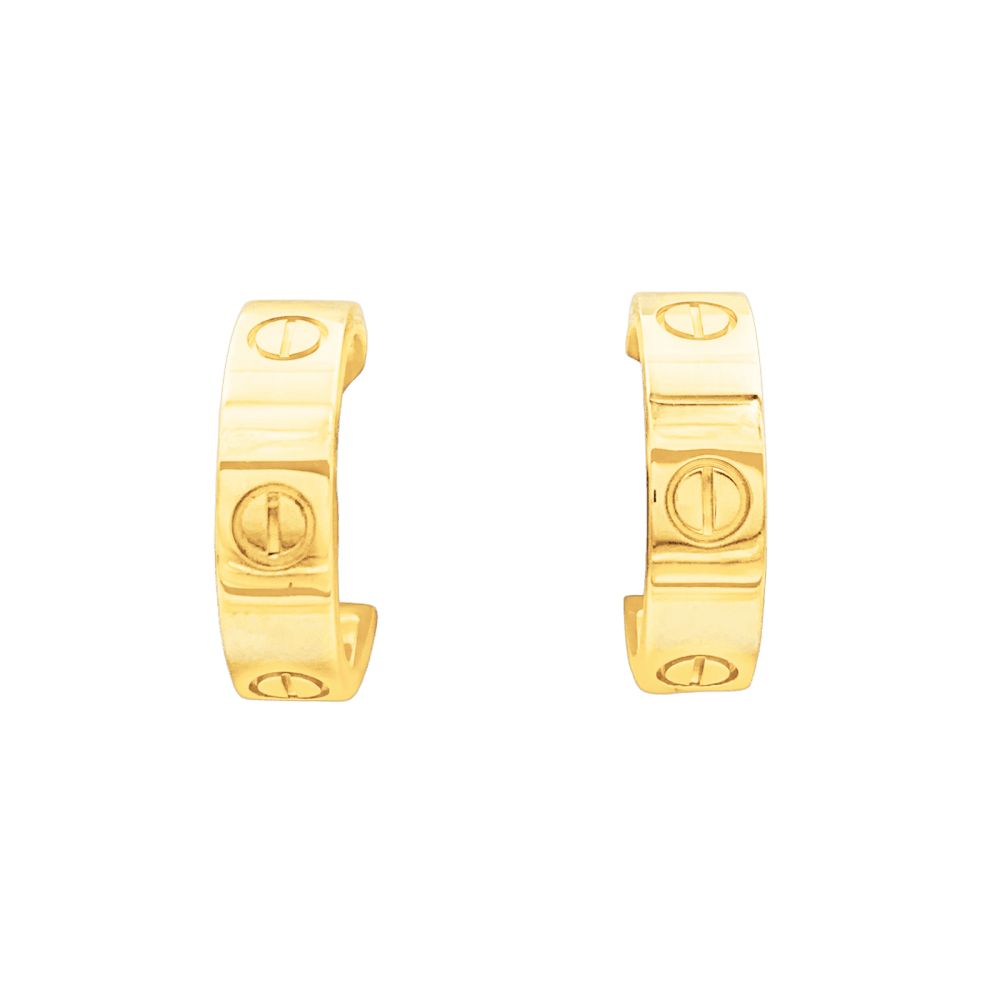 Earrings Cartier, "Love", classic model yellow gold.