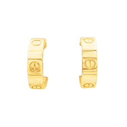 Earrings Cartier, "Love", classic model yellow gold.