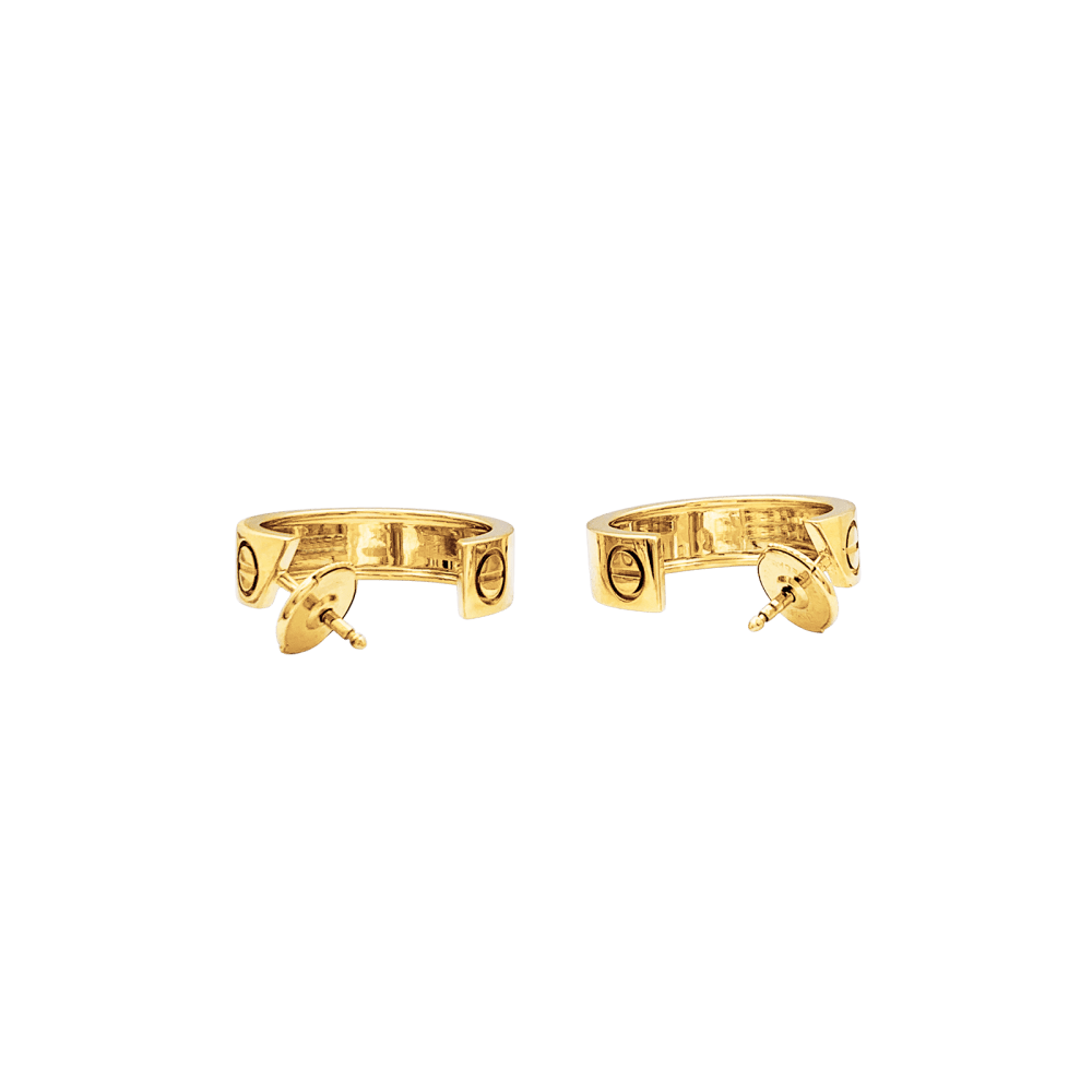 Earrings Cartier, "Love", classic model yellow gold.