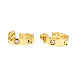 Earrings Cartier, "Love", yellow gold and diamonds.
