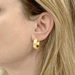 Earrings Cartier, "Love", yellow gold and diamonds.