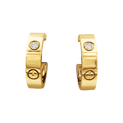 Earrings Cartier, "Love", yellow gold and diamonds.
