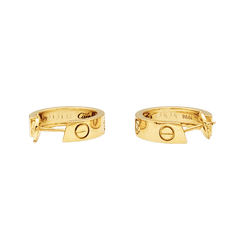 Earrings Cartier, "Love", yellow gold and diamonds.
