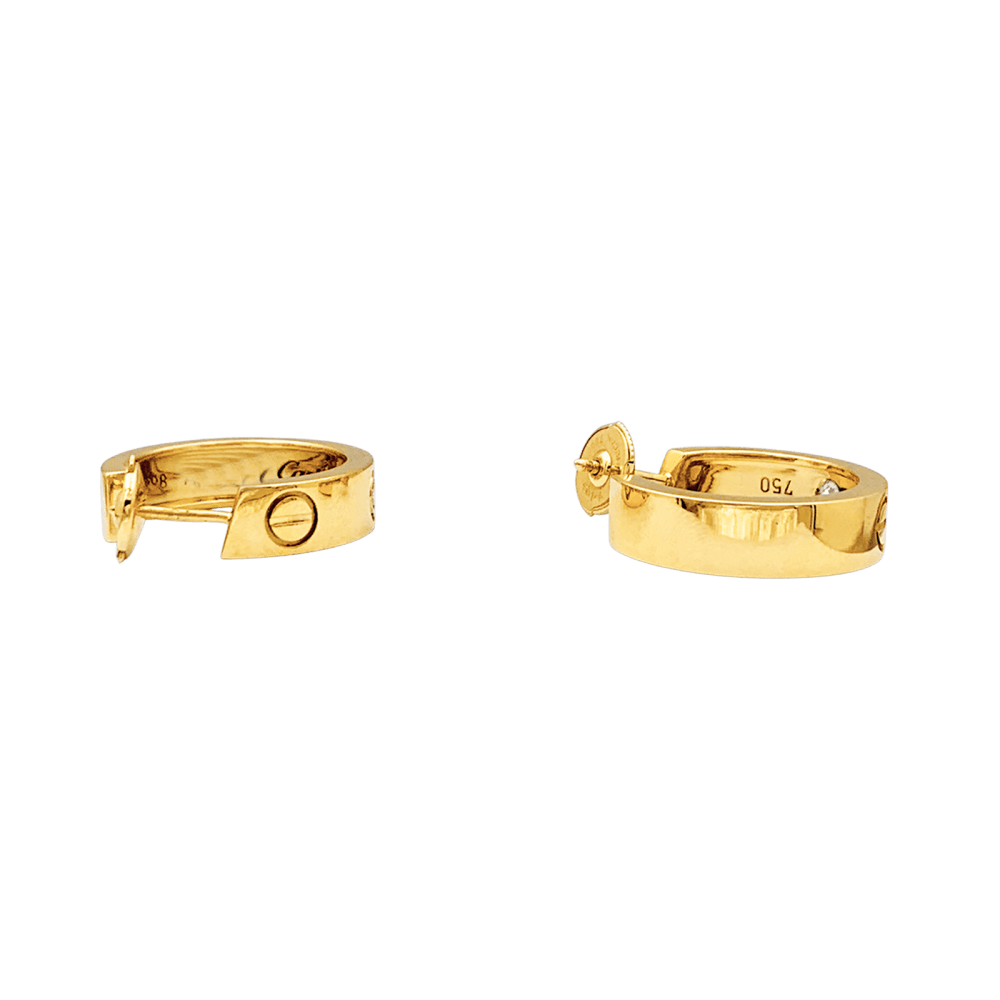 Earrings Cartier, "Love", yellow gold and diamonds.