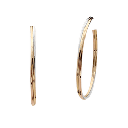 Boucles d'oreilles Créoles CARTIER "Trinity" en or jaune, or blanc et or rose - Castafiore