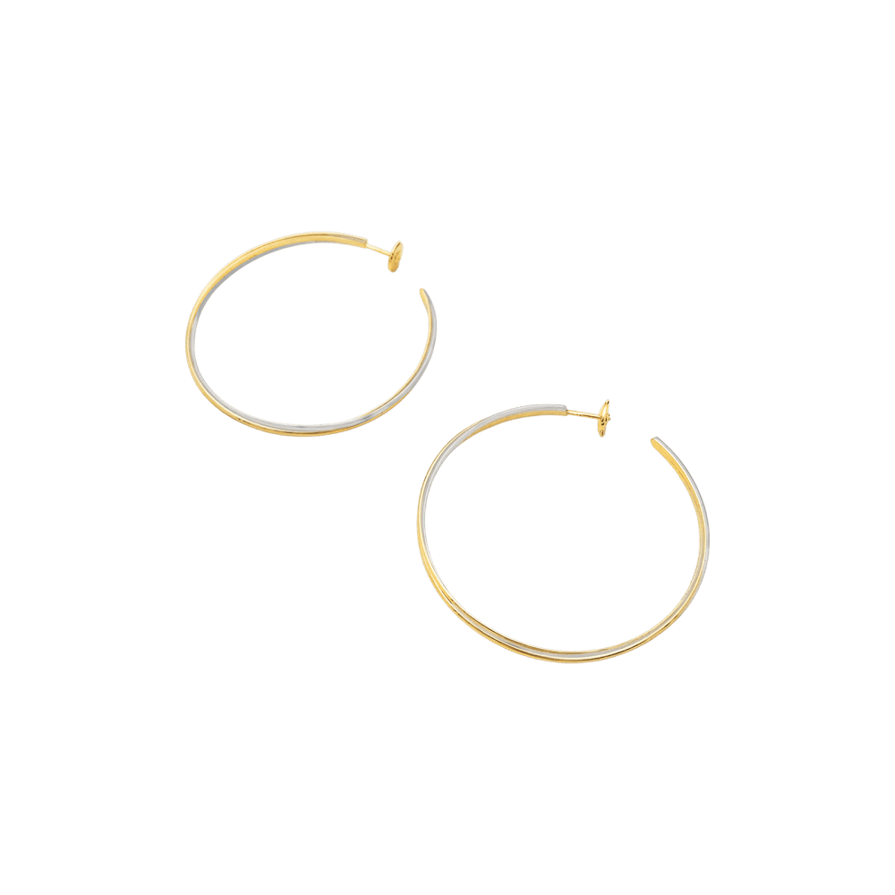 Earrings Cartier, "Trinity", three golds. Large model.