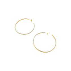 Earrings Cartier, "Trinity", three golds. Large model.