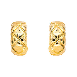 Boucles d'oreilles Créoles CHAUMET en or jaune - Castafiore