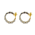 Boucles d'oreilles Créoles CHOPARD en or jaune et or blanc - Castafiore