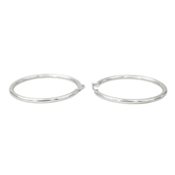 Boucles d'oreilles Créoles en or blanc - Castafiore