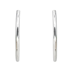 Boucles d'oreilles Créoles en or blanc - Castafiore