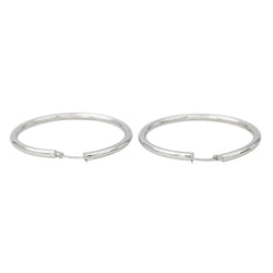 Boucles d'oreilles Créoles en or blanc - Castafiore