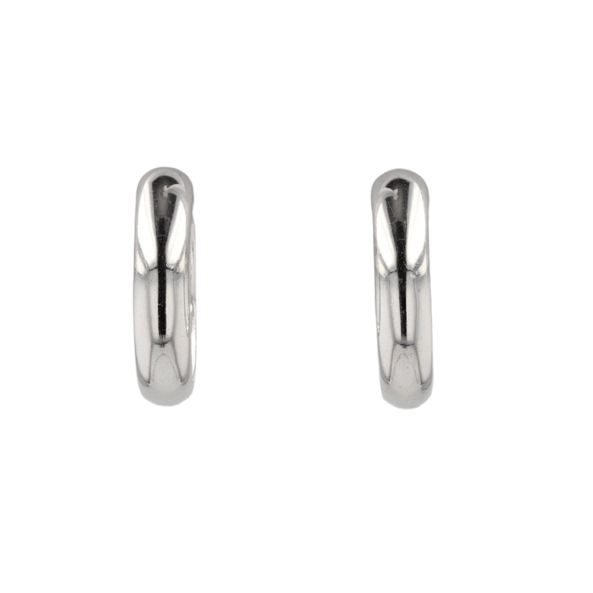 Boucles d'oreilles Créoles en or blanc et diamants - Castafiore