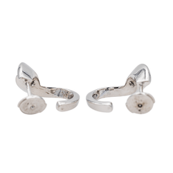 Boucles d'oreilles Créoles en or blanc et diamants - Castafiore