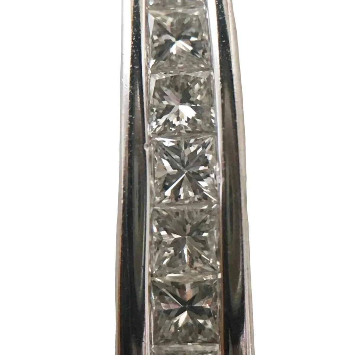 Boucles d'oreilles Créoles en or blanc et diamants - Castafiore
