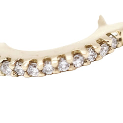 Boucles d'oreilles Créoles en or blanc jaune et diamants - Castafiore