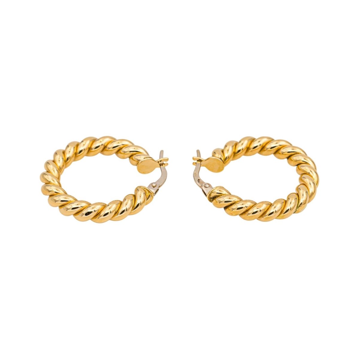 Earrings Yellow gold hoop earrings