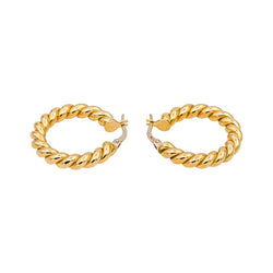 Earrings Yellow gold hoop earrings