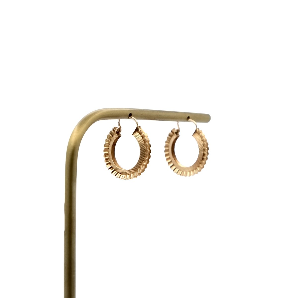 Boucles d'oreilles Créoles en or jaune - Castafiore