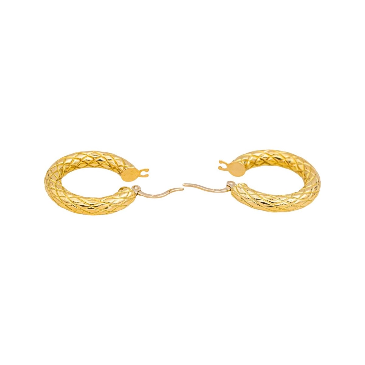 Boucles d'oreilles Créoles en or jaune - Castafiore