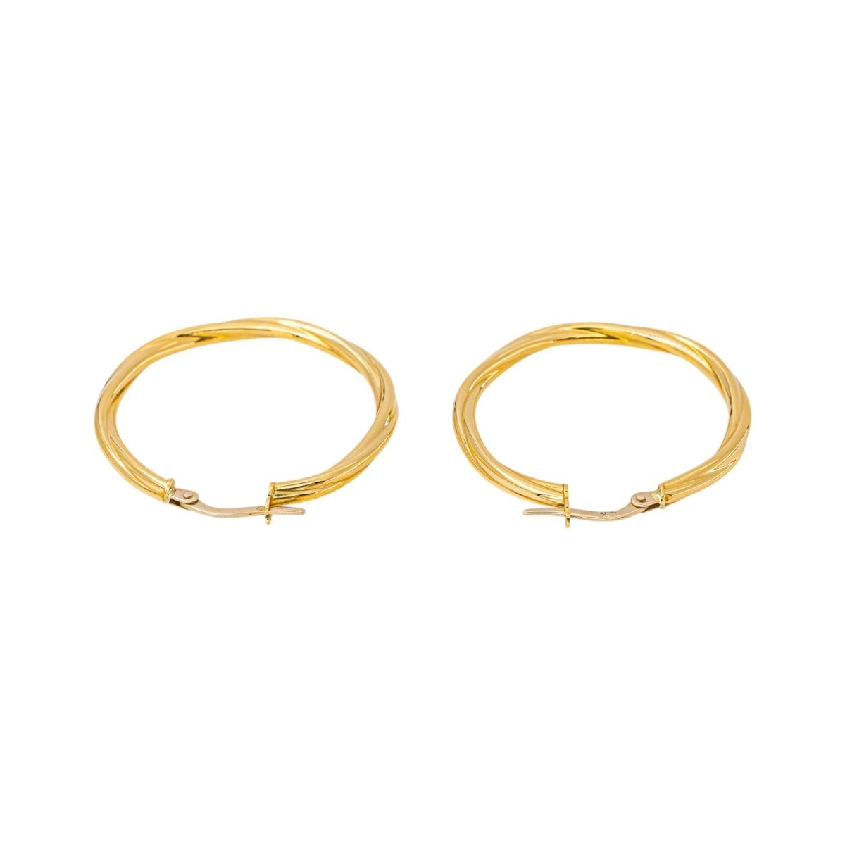 Boucles d'oreilles Créoles en or jaune - Castafiore