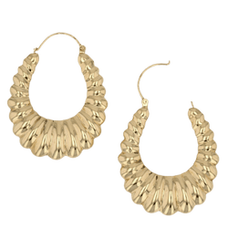 Boucles d'oreilles Créoles en or jaune - Castafiore