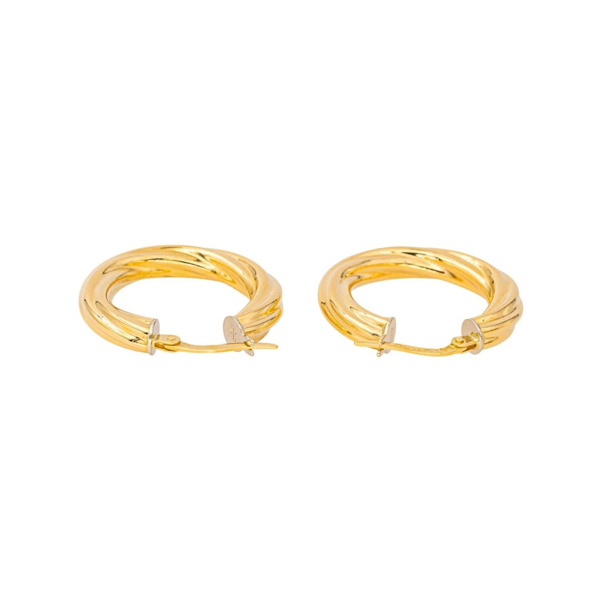 Boucles d'oreilles Créoles en or jaune - Castafiore