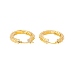 Boucles d'oreilles Créoles en or jaune - Castafiore