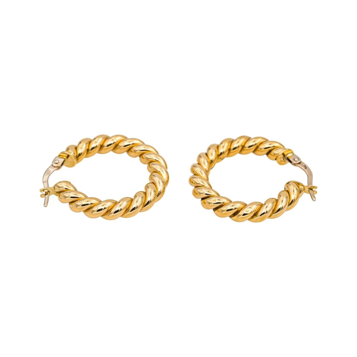 Earrings Yellow gold hoop earrings