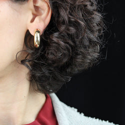 Boucles d'oreilles Créoles en or jaune - Castafiore