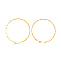 Boucles d'oreilles Créoles en or jaune - Castafiore