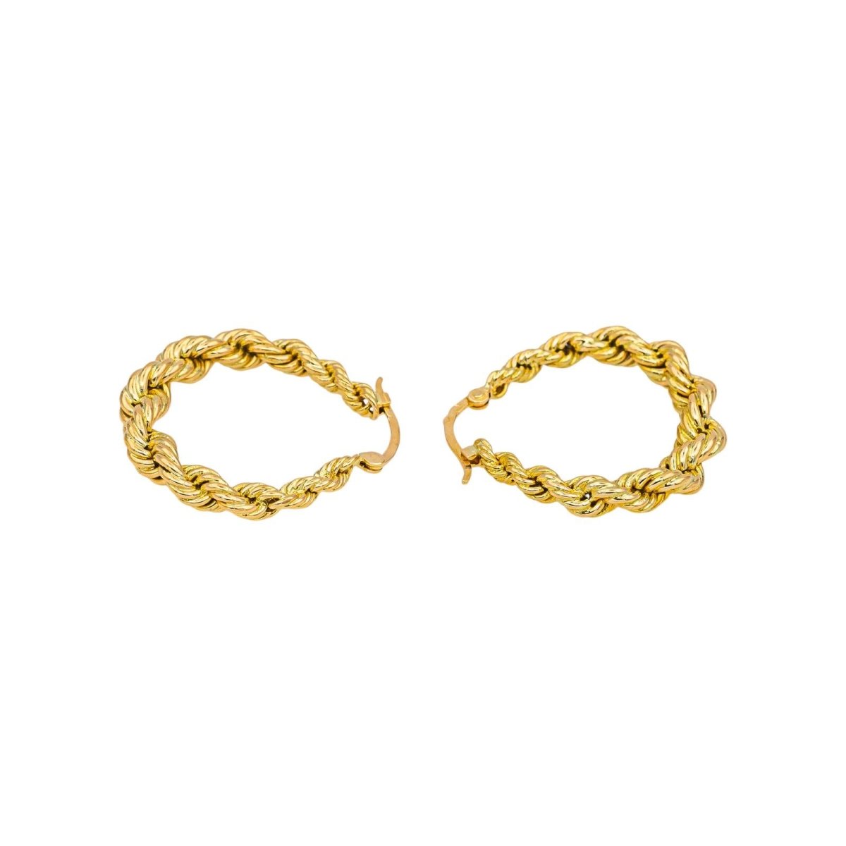 Boucles d'oreilles Créoles en or jaune - Castafiore