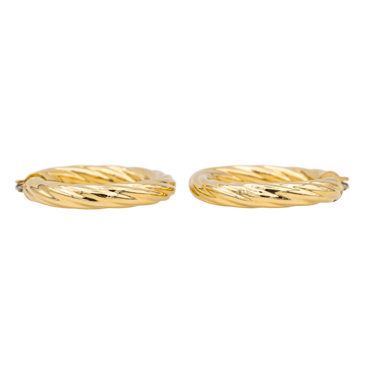 Boucles d'oreilles Créoles en or jaune - Castafiore