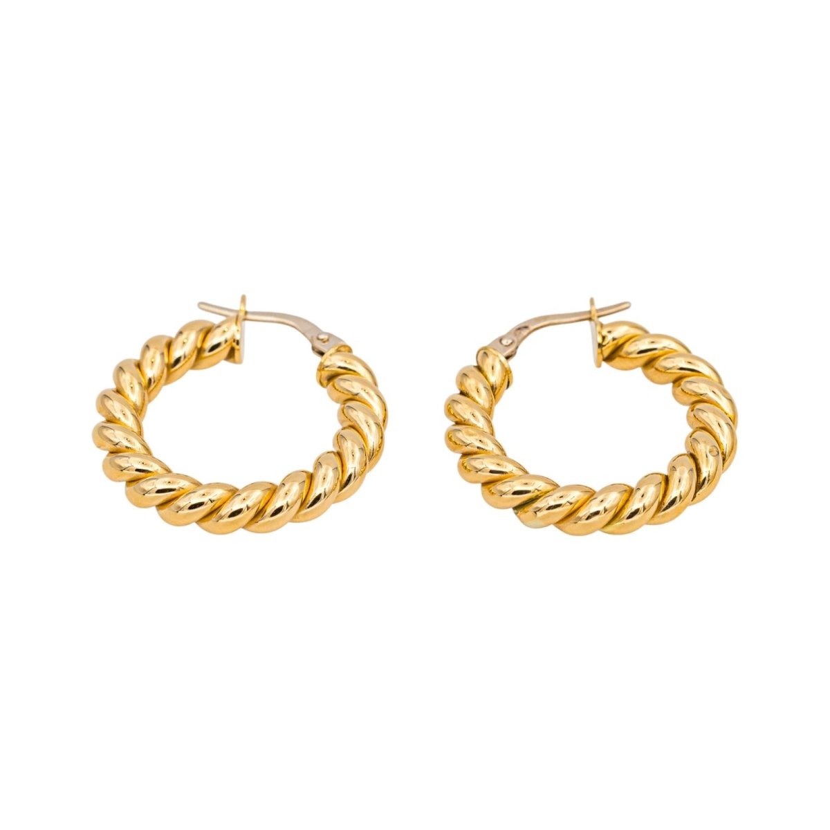 Earrings Yellow gold hoop earrings