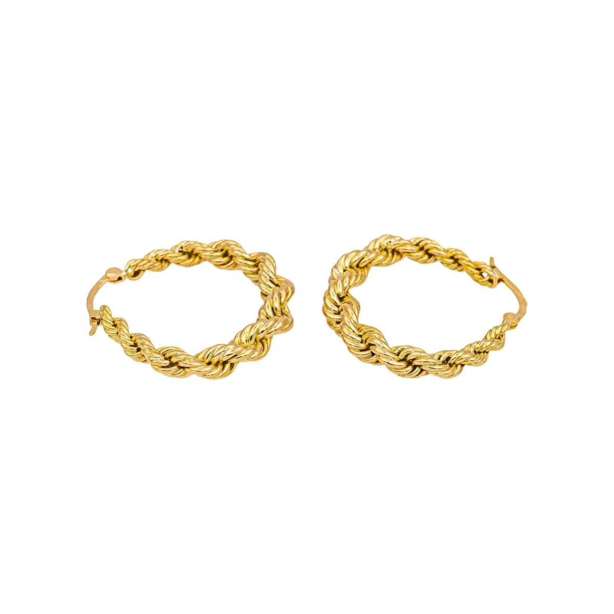 Boucles d'oreilles Créoles en or jaune - Castafiore