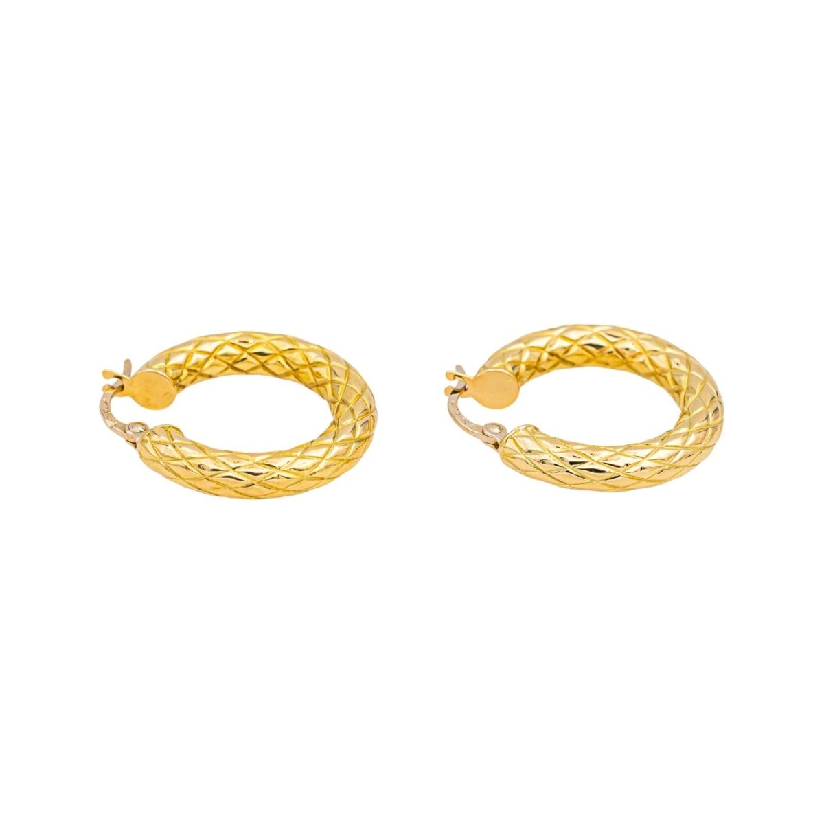 Boucles d'oreilles Créoles en or jaune - Castafiore