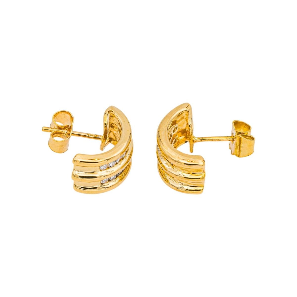 Boucles d'oreilles Créoles en or jaune - Castafiore