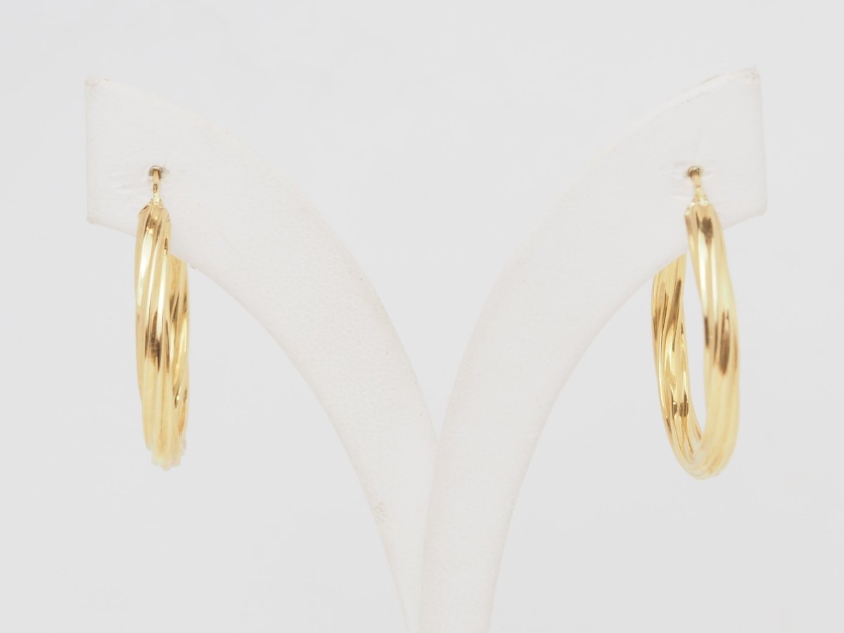 Boucles d'oreilles Créoles en or jaune