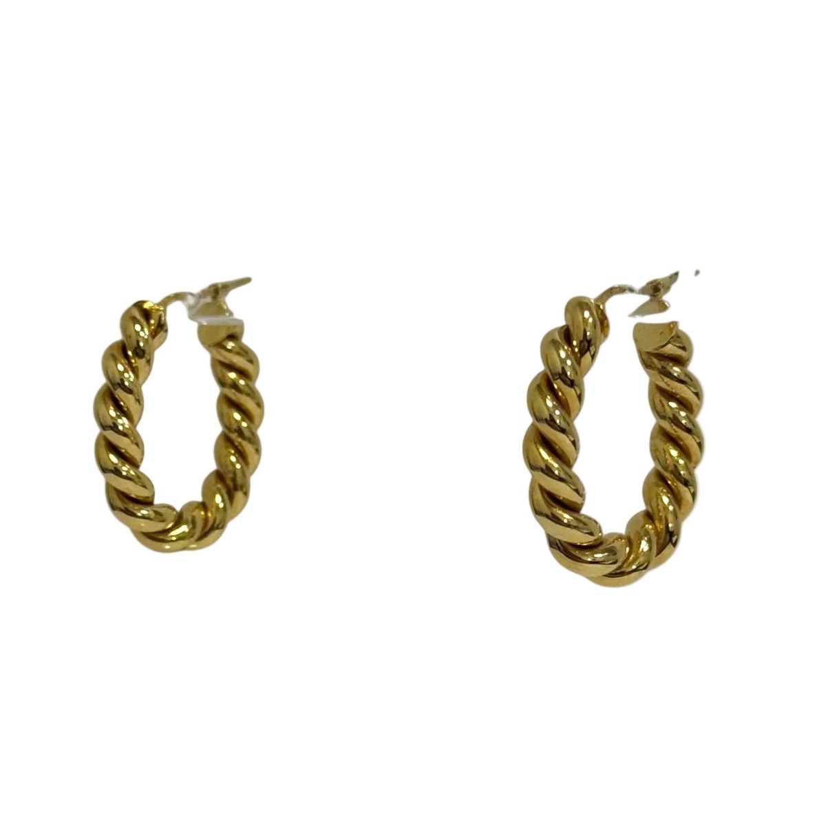 Boucles d'oreilles Créoles en or jaune - Castafiore