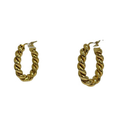 Boucles d'oreilles Créoles en or jaune - Castafiore
