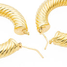 Boucles d'oreilles Créoles en or jaune - Castafiore