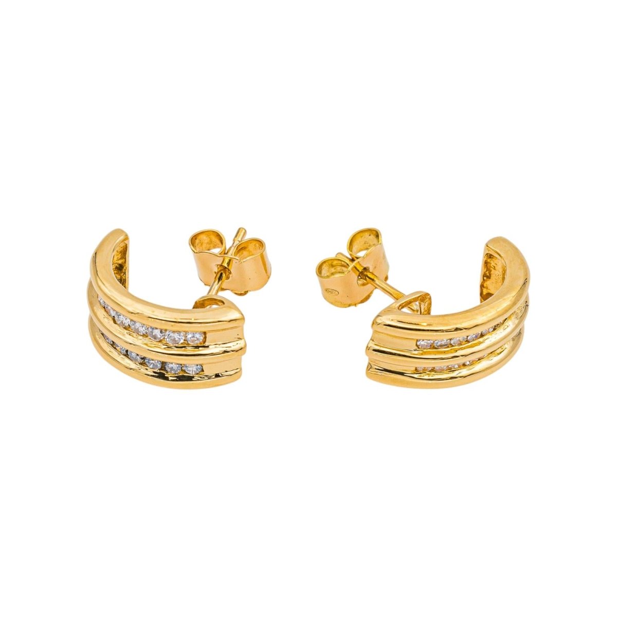 Boucles d'oreilles Créoles en or jaune - Castafiore