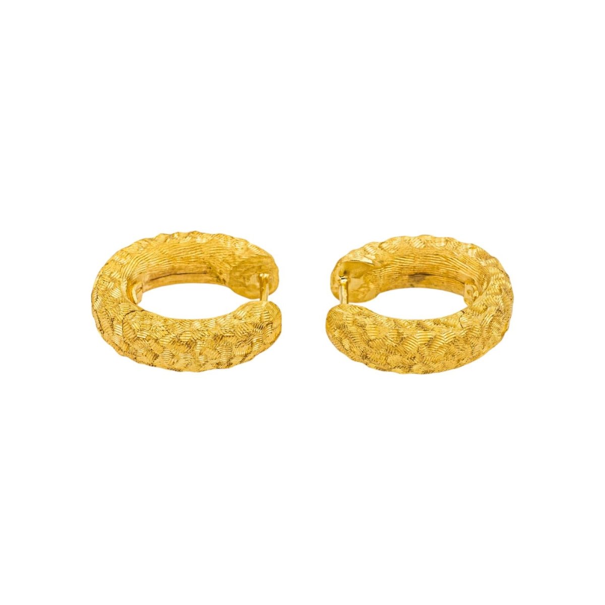 Boucles d'oreilles Créoles en or jaune - Castafiore