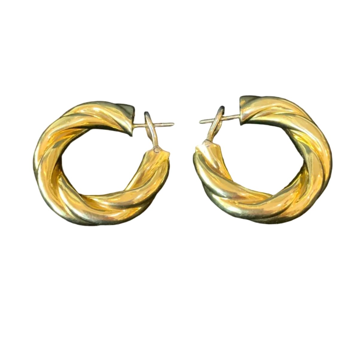 Boucles d'oreilles Créoles en or jaune - Castafiore
