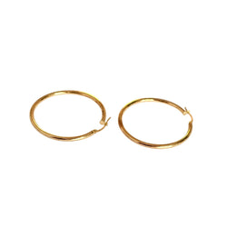 Boucles d'oreilles Créoles en or jaune - Castafiore