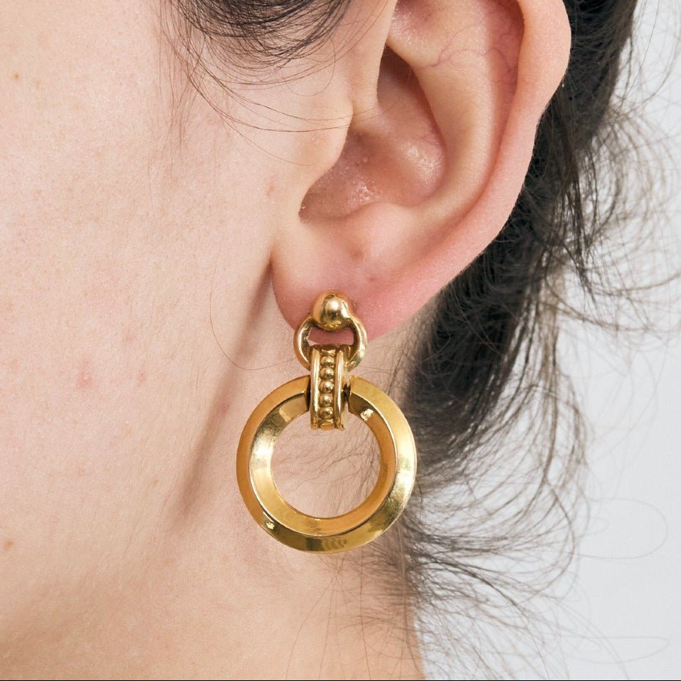 Boucles d'oreilles Créoles en or jaune - Castafiore